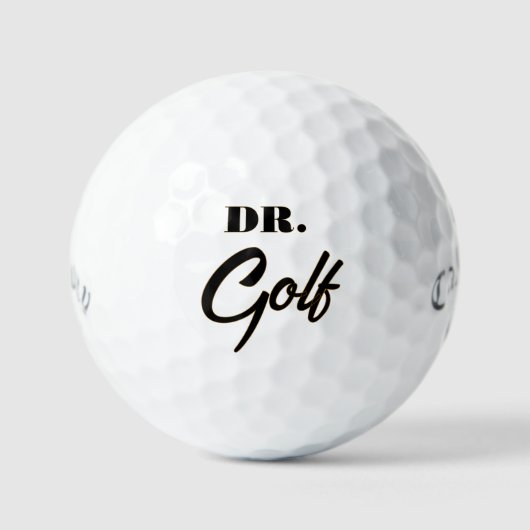 Dr. Golf Funny Design voor golfliefhebbers Golfballen (Voorkant)