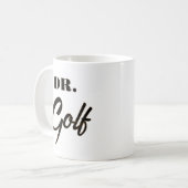 Dr. Golf Funny Design voor golfliefhebbers Koffiemok (Voorkant links)