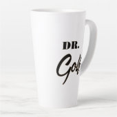 Dr. Golf Funny Design voor golfliefhebbers Latte Mok (Rechterhoek)