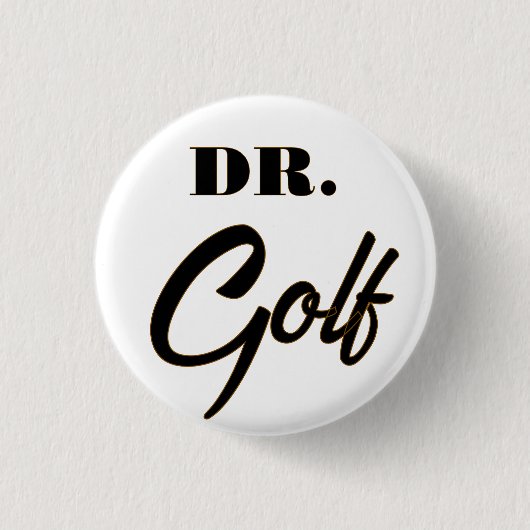 Dr. Golf Funny Design voor golfliefhebbers Ronde Button 3,2 Cm (Voorkant)