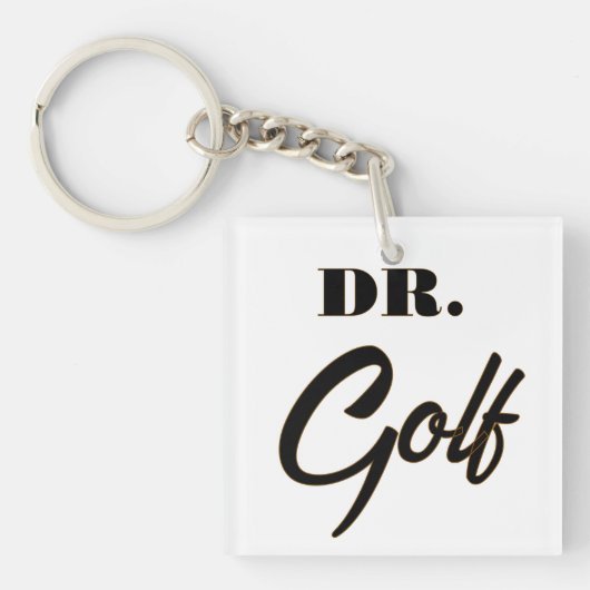 Dr. Golf Funny Design voor golfliefhebbers Sleutelhanger (voorkant)