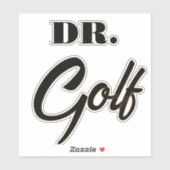 Dr. Golf Funny Design voor golfliefhebbers Sticker (Vel)