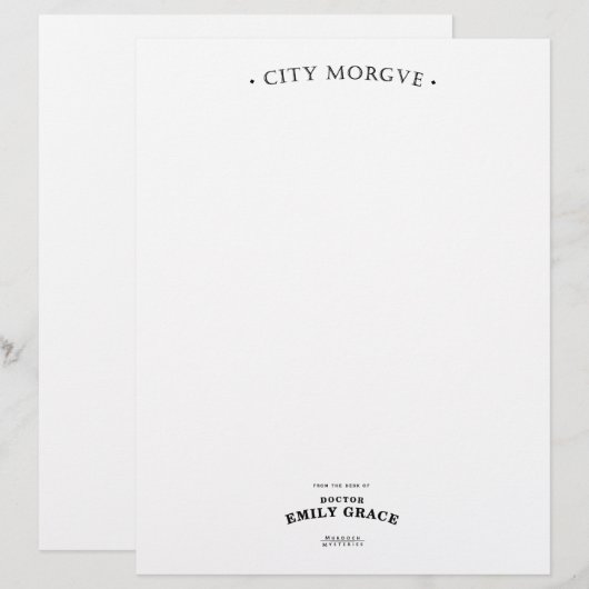 Dr. Grace Stationery (Voorkant / Achterkant)