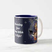 Dr. Halloween - je binnensteekt in stijl decortere Tweekleurige Koffiemok (Voorkant rechts)