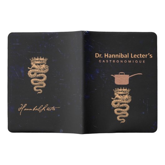 Dr Hannibal Lecter Laptop cover Extra Groot Moleskine Notitieboekje (Geopend)