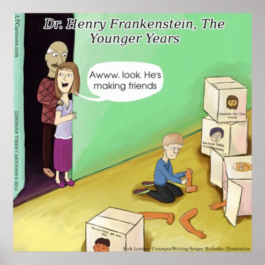 Dr Henry Frankenstein Grappige Poster (Voorkant)