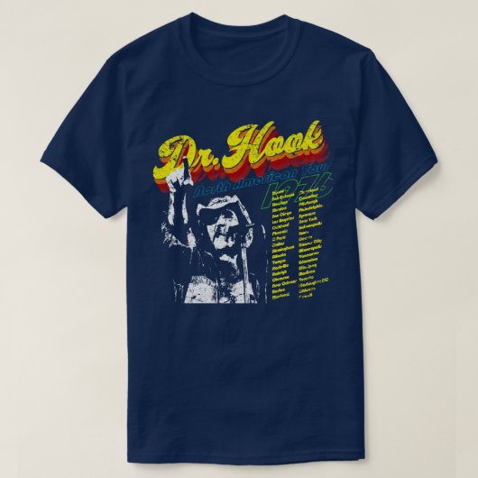 Dr. Hook Noord-Amerikaanse Tour T-shirt (Design voorkant)