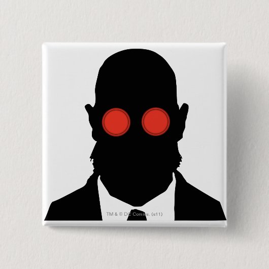 Dr. Hugo Strange Silo Vierkante Button 5,1 Cm (Voorkant)