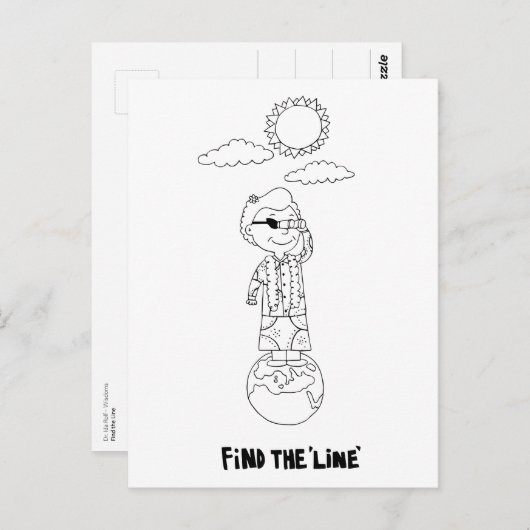 Dr Ida Rolf - Zoek de lijn Briefkaart (Voorkant / Achterkant)