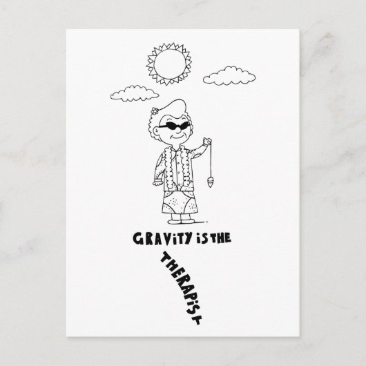 Dr. Ida Rolf - Zwaartekracht is de Therapist Briefkaart (Voorkant)
