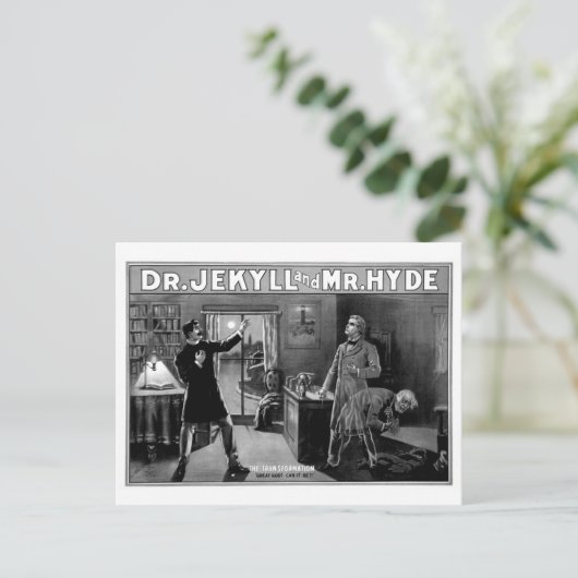 Dr. Jekyll en de heer Hyde Briefkaart (Staand voorkant)