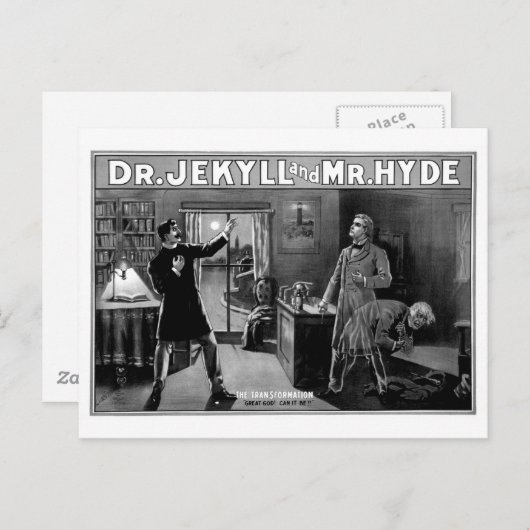 Dr. Jekyll en de heer Hyde Briefkaart (Voorkant / Achterkant)