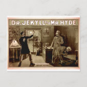 Dr. Jekyll en de heer Hyde Illustratie 1880 Briefkaart (Voorkant)