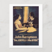 Dr. Jekyll en de heer Hyde Silent Horror Movie Briefkaart (Voorkant)