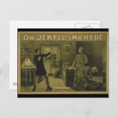 Dr. Jekyll en de heer Hyde Theatrical Poster 1880 Briefkaart (Voorkant / Achterkant)