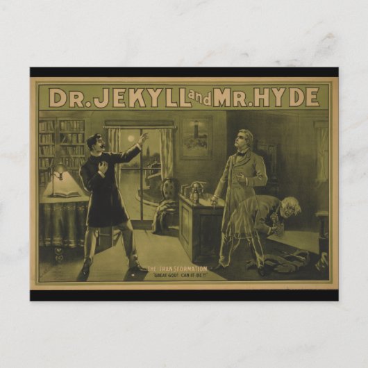 Dr. Jekyll en de heer Hyde Theatrical Poster 1880 Briefkaart (Voorkant)