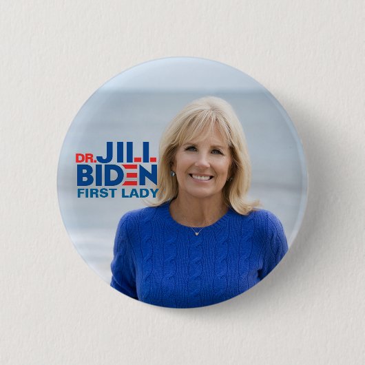 Dr. Jill Biden voor First Lady Ronde Button 5,7 Cm (Voorkant)
