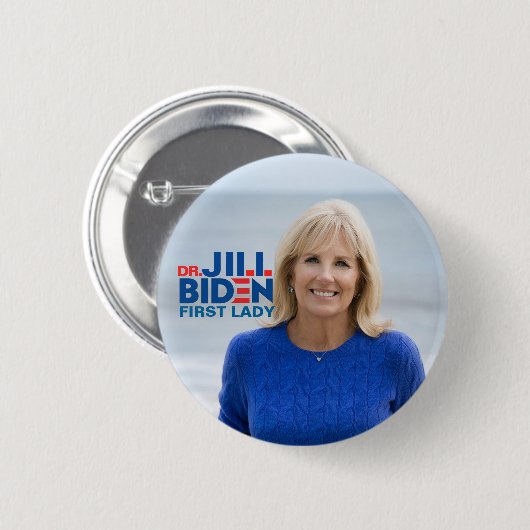Dr. Jill Biden voor First Lady Ronde Button 5,7 Cm (Voorkant /achterkant)