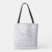 Dr. John Snow: Cholera Map of London, 1854 Tote Bag (Achterkant)