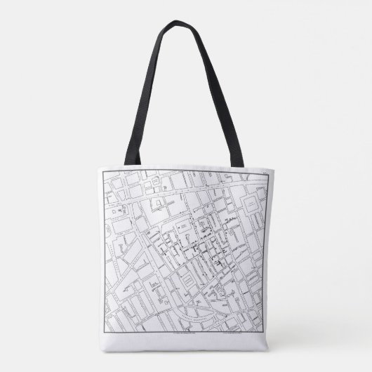 Dr. John Snow: Cholera Map of London, 1854 Tote Bag (Achterkant)