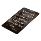 Dr. John Trainer Inspirerend Quote, moederschap Magneet (Linkerzijde)