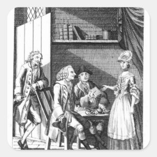 Dr. Johnson's Entertainment Vierkante Sticker