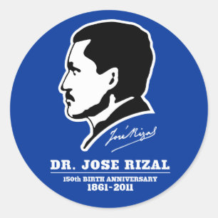 Dr. Jose Rizal @ 150th Birth Jubileum Souvenirs Ronde Sticker
