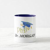 Dr. (Jouw naam) PhD Afstuderen Mok (Midden)