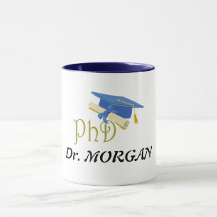 Dr. (Jouw naam) PhD Afstuderen Mok