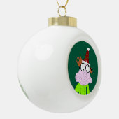 Dr. LeBrick Bah Humbug kerstmis Keramische Bal Ornament (Links)