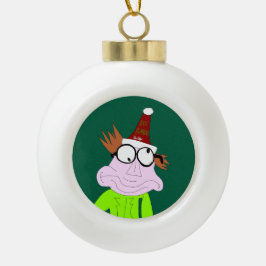 Dr. LeBrick Bah Humbug kerstmis Keramische Bal Ornament