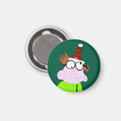 Dr. LeBrick Bah Kerstgedruil Kerstmis Magneet (Voorkant / Achterkant)