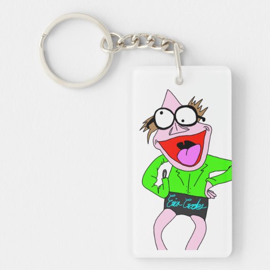 Dr. LeBrick draagt korte sleutelhanger (Voorkant)