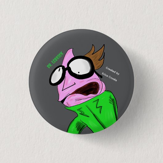 Dr. LeBrick star pop Ronde Button 3,2 Cm (Voorkant)