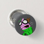 Dr. LeBrick stare puppet Ronde Button 3,2 Cm (Voorkant /achterkant)