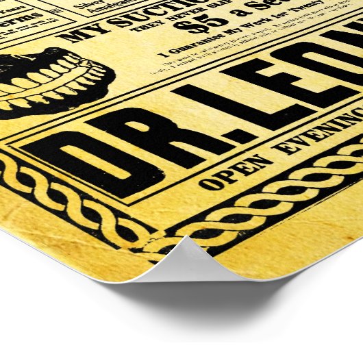  dr. Leon Dentist Kantoor Print (Hoek)