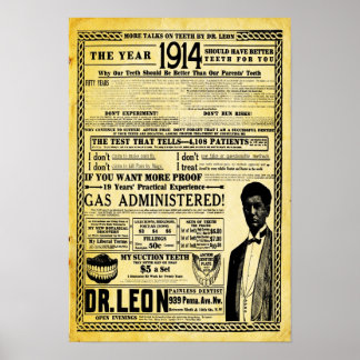  dr. Leon Dentist Kantoor Print
