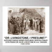 Dr Livingstone, neem ik aan? Poster (Voorkant)