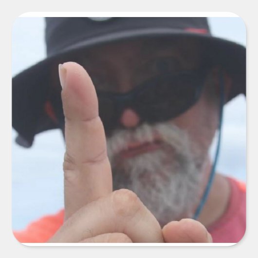 dr luke is niet onder de indruk vierkante sticker (Voorkant)