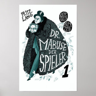 Dr Mabuse der Spieler 1922 Klassieke Film Poster
