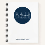 Dr. Margaret Journal - Zacht of hard Hoesje - Blau Notitieboek (Voorkant)