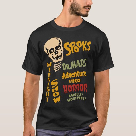 Dr. Mars "Adventure In Horror" Spook Show T-Shirt (Voorkant)