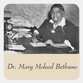 Dr. Mary Mcleod Bethune Vierkante Sticker