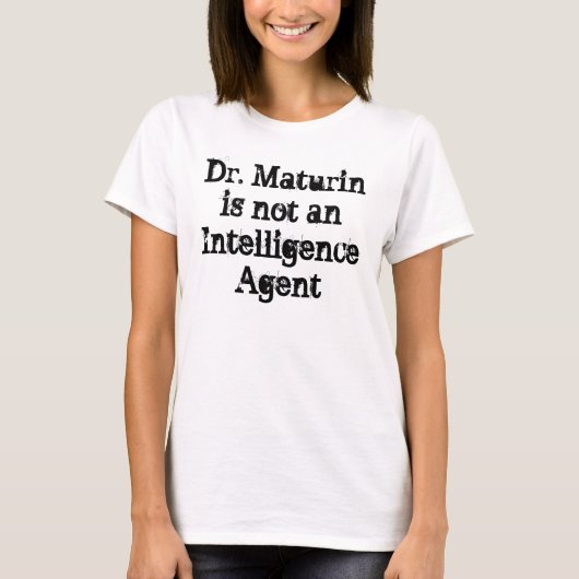 Dr. Maturin is geen inlichtingendienst T-shirt (Voorkant)