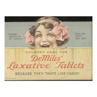 Dr Miles Laxative Tablets Ephemera Foto Print Afdruk
