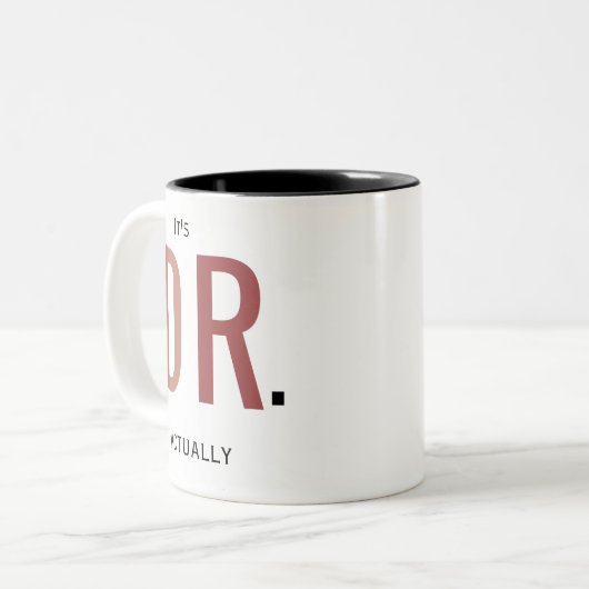 DR Mokken, dokter koffie mok (Voorkant links)