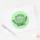 Dr. Monkey ronde Stickers (Envelop)