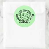 Dr. Monkey ronde Stickers (Tas)