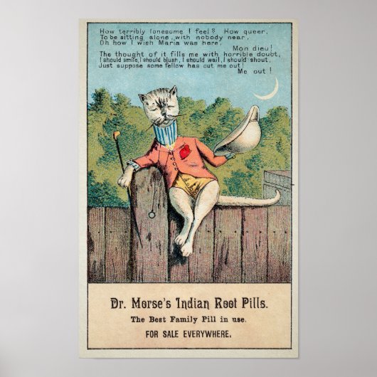 Dr. Morse Cat Trade Card #2 (van 4) Poster (Voorkant)