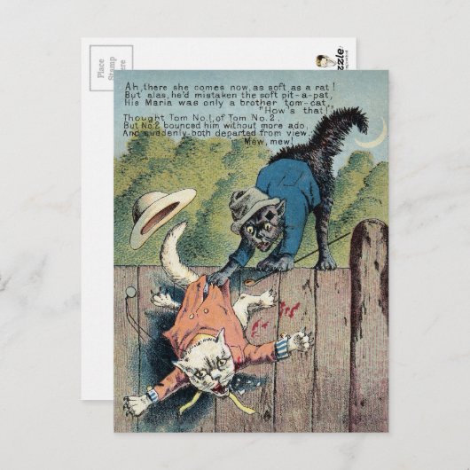 Dr. Morse Cat Trade Card #3 (van 4) Briefkaart (Voorkant / Achterkant)